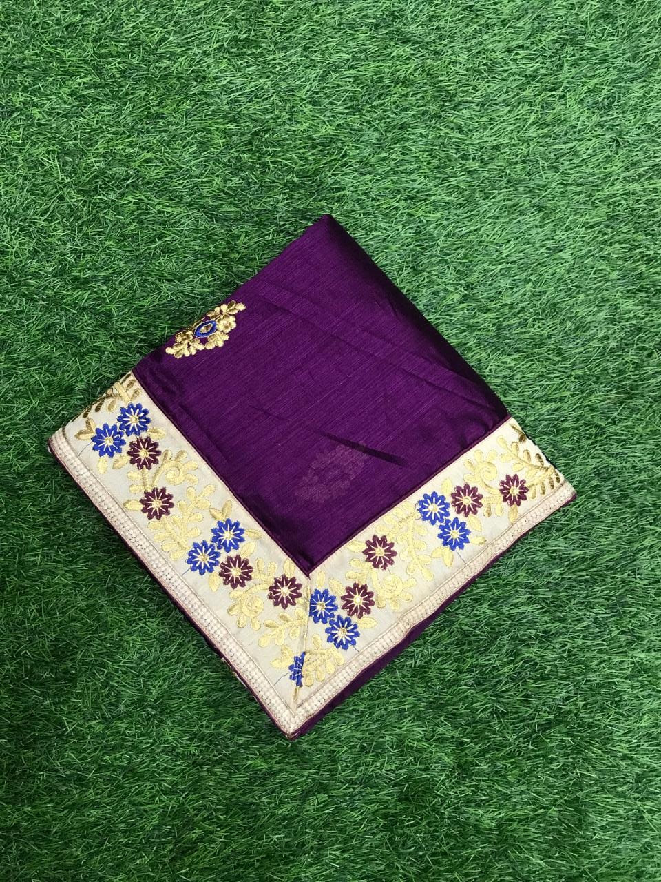 404 SBP Embroidery Double Colour Sarees Silk Catalog